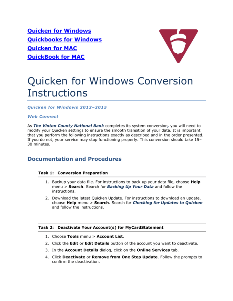 converting quicken for windows files to mac